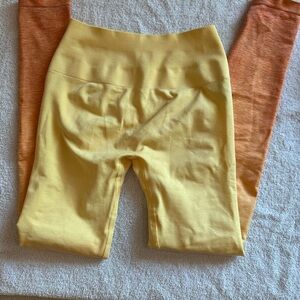 Alphalete Bundle !! Yellow and Orange / burgundy Leggings